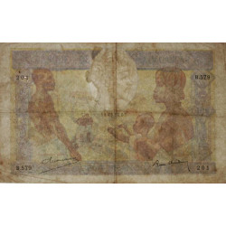 Madagascar - Pick 40b - 100 francs - Série B.579 - 1937 - Etat : TB