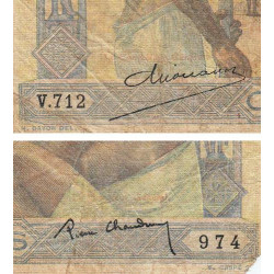 Madagascar - Pick 40b - 100 francs - 1937 - Etat : AB