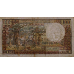 Madagascar - Pick 57a - 100 francs - 20 ariary - Série O.18 - 1964 - Etat : TB
