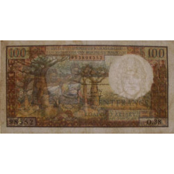 Madagascar - Pick 57a - 100 francs - 20 ariary - Série O.38 - 1964 - Etat : TTB-