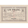 Amiens - Pirot 7-8 - 1 franc - 1915 - Etat : SPL