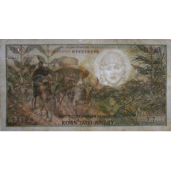 Madagascar - Pick 59 - 1'000 francs - 200 ariary - 1966 - Etat : TTB-