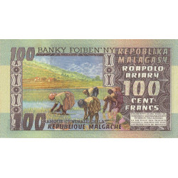 Madagascar - Pick 63 - 100 francs - 20 ariary - Série A/68 - 1974 - Etat : NEUF