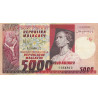 Madagascar - Pick 66 - 5'000 francs - 1'000 ariary - Série A/8 - 1974 - Etat : TTB