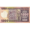 Madagascar - Pick 66 - 5'000 francs - 1'000 ariary - Série A/20 - 1974 - Etat : TB+