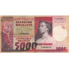 Madagascar - Pick 66r - 5'000 francs - 1'000 ariary - Série Z/1 (rempl.) - 1974 - Etat : TB