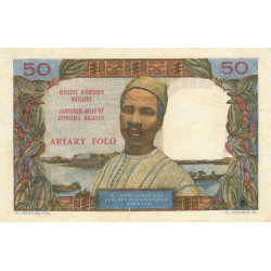 Madagascar - Pick 61a - 50 francs - 10 ariary - 1969 - Etat : TTB