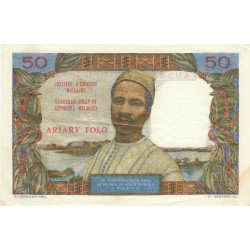 Madagascar - Pick 61a - 50 francs - 10 ariary - 1969 - Etat : SUP
