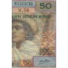 Madagascar - Pick 61b - 50 francs - 10 ariary - Série N.59 - 1971 - Etat : TB