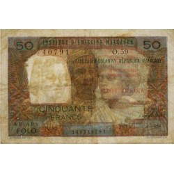 Madagascar - Pick 61b - 50 francs - 10 ariary - 1971 - Etat : TB-