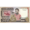Madagascar - Pick 67a - 500 francs - 100 ariary - Série A/6 - 1983 - Etat : SPL