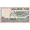Madagascar - Pick 67a - 500 francs - 100 ariary - Série A/6 - 1983 - Etat : SPL
