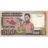 Madagascar - Pick 67a - 500 francs - 100 ariary - Série A/7 - 1983 - Etat : SUP