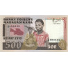 Madagascar - Pick 67b - 500 francs - 100 ariary - Série A/38 - 1987 - Etat : SUP