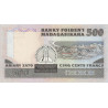 Madagascar - Pick 67b - 500 francs - 100 ariary - 1987 - Etat : SUP