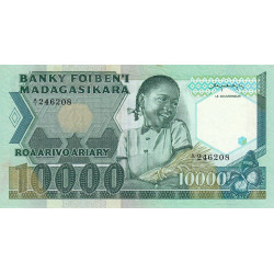Madagascar - Pick 70a - 10'000 francs - 2'000 ariary - 1983 - Etat : SUP