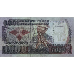 Madagascar - Pick 72b - 1'000 francs - 200 ariary - Série BE - 1992 - Etat : SPL