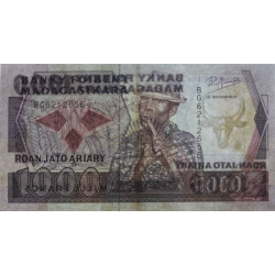 Madagascar - Pick 72b - 1'000 francs - 200 ariary - 1992 - Etat : TTB