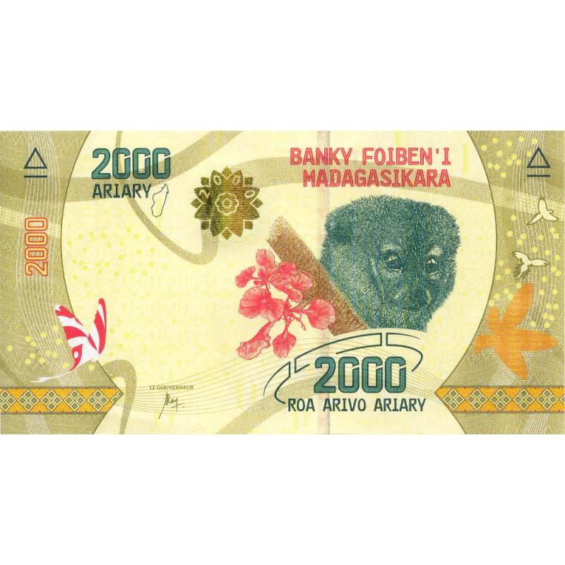 Madagascar - Pick 101a - 2'000 ariary - Série A - 2017 - Etat : NEUF