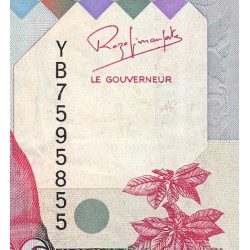 Madagascar - Pick 72Aa - 2'500 francs - 500 ariary - Série YB - 1993 - Etat : TTB