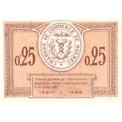 Bolbec - Pirot 29-1 - 25 centimes - 1920 - Etat : SPL+