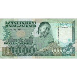 Madagascar - Pick 74b - 10'000 francs - 2'000 ariary - 1992 - Etat : TB