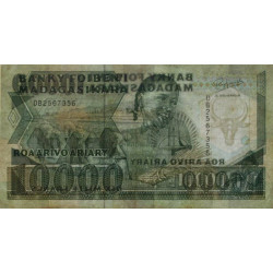 Madagascar - Pick 74b - 10'000 francs - 2'000 ariary - 1992 - Etat : TB