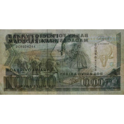 Madagascar - Pick 74b - 10'000 francs - 2'000 ariary - Série DC - 1992 - Etat : TB+
