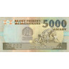 Madagascar - Pick 74Aa - 25'000 francs - 5'000 ariary - 1993 - Etat : TTB-