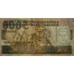 Madagascar - Pick 74Aa - 25'000 francs - 5'000 ariary - 1993 - Etat : TTB-