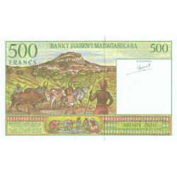 Madagascar - Pick 75a - 500 francs - 100 ariary - Série A - 1994 - Etat : NEUF