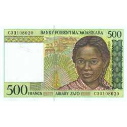 Madagascar - Pick 75b - 500 francs - 100 ariary - Série C - 1997 - Etat : NEUF