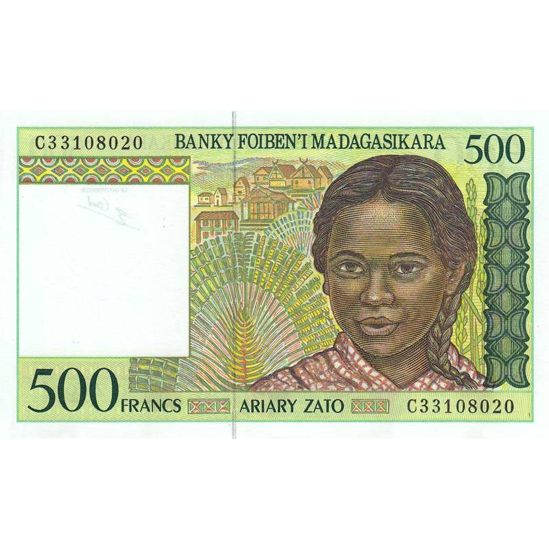 Madagascar - Pick 75b - 500 francs - 100 ariary - Série C - 1997 - Etat : NEUF