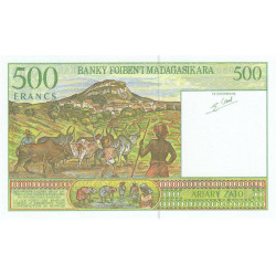 Madagascar - Pick 75b - 500 francs - 100 ariary - Série C - 1997 - Etat : NEUF