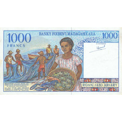 Madagascar - Pick 76a - 1'000 francs - 200 ariary - Série A - 1994 - Etat : SUP