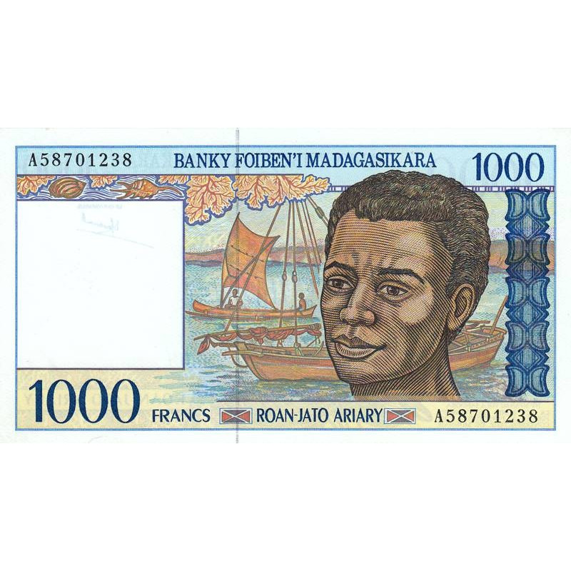 Madagascar - Pick 76a - 1'000 francs - 200 ariary - Série A - 1994 - Etat : NEUF