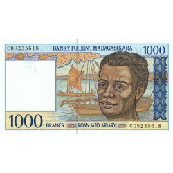 Madagascar - Pick 76b - 1'000 francs - 200 ariary - Série C - 1997 - Etat : NEUF