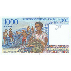 Madagascar - Pick 76b - 1'000 francs - 200 ariary - Série C - 1997 - Etat : NEUF