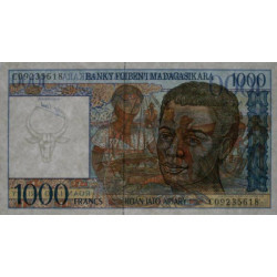 Madagascar - Pick 76b - 1'000 francs - 200 ariary - Série C - 1997 - Etat : NEUF
