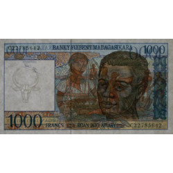 Madagascar - Pick 76b - 1'000 francs - 200 ariary - Série C - 1994 - Etat : SUP