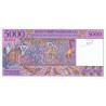 Madagascar - Pick 78a - 5'000 francs - 1'000 ariary - Série A - 1995 - Etat : SPL
