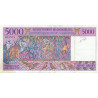 Madagascar - Pick 78b - 5'000 francs - 1'000 ariary - Série B - 1997 - Etat : TTB