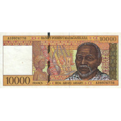 Madagascar - Pick 79a - 10'000 francs - 2'000 ariary - Série A - 1995 - Etat : TTB-