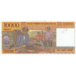 Madagascar - Pick 79b - 10'000 francs - 2'000 ariary - Série B - 1997 - Etat : TTB