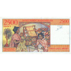 Madagascar - Pick 81 - 2'500 francs - 500 ariary - Série A - 1998 - Etat : SUP