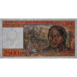 Madagascar - Pick 81 - 2'500 francs - 500 ariary - Série A - 1998 - Etat : SPL