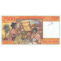 Madagascar - Pick 81 - 2'500 francs - 500 ariary - Série A - 1998 - Etat : TTB+