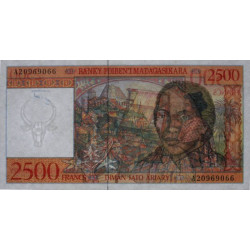 Madagascar - Pick 81 - 2'500 francs - 500 ariary - Série A - 1998 - Etat : TTB+