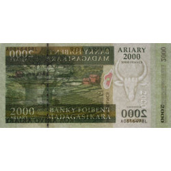 Madagascar - Pick 83 - 2'000 ariary - 10'000 francs - Série A L - 2003 - Etat : NEUF