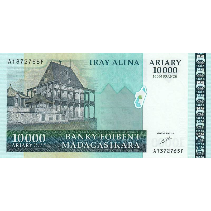 Madagascar - Pick 85 - 10'000 ariary - 50'000 francs - Série A F - 2003 - Etat : NEUF